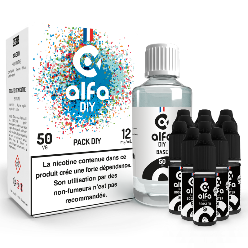 PACK DIY 200ML 50/50 12MG ALFA DIY